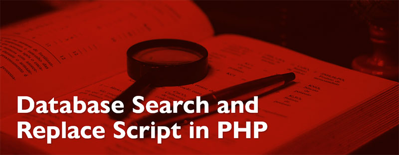 Database Search and Replace Script in PHP