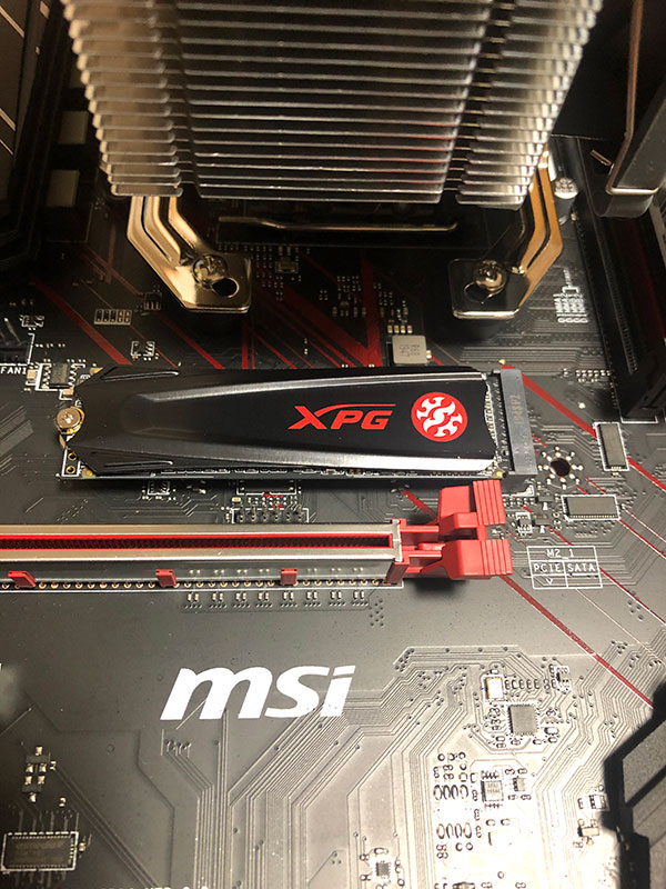 自作PC組み立て M.2 SSDの取り付け